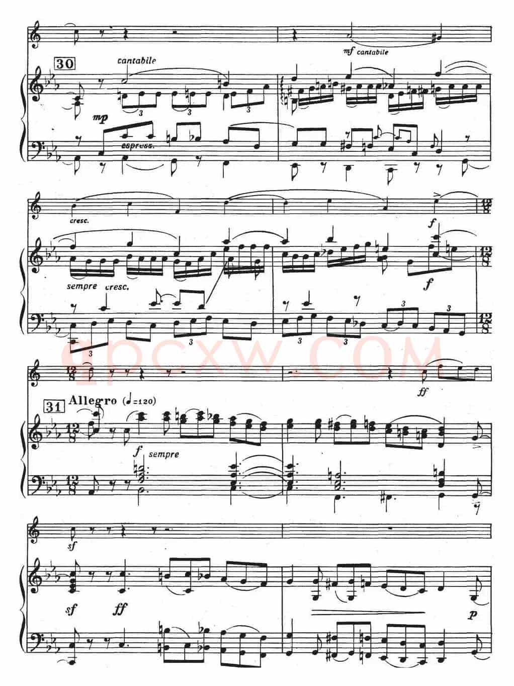 Glazunov Op.109（格拉组诺夫协奏曲Op.109）（萨克斯+钢琴伴奏）