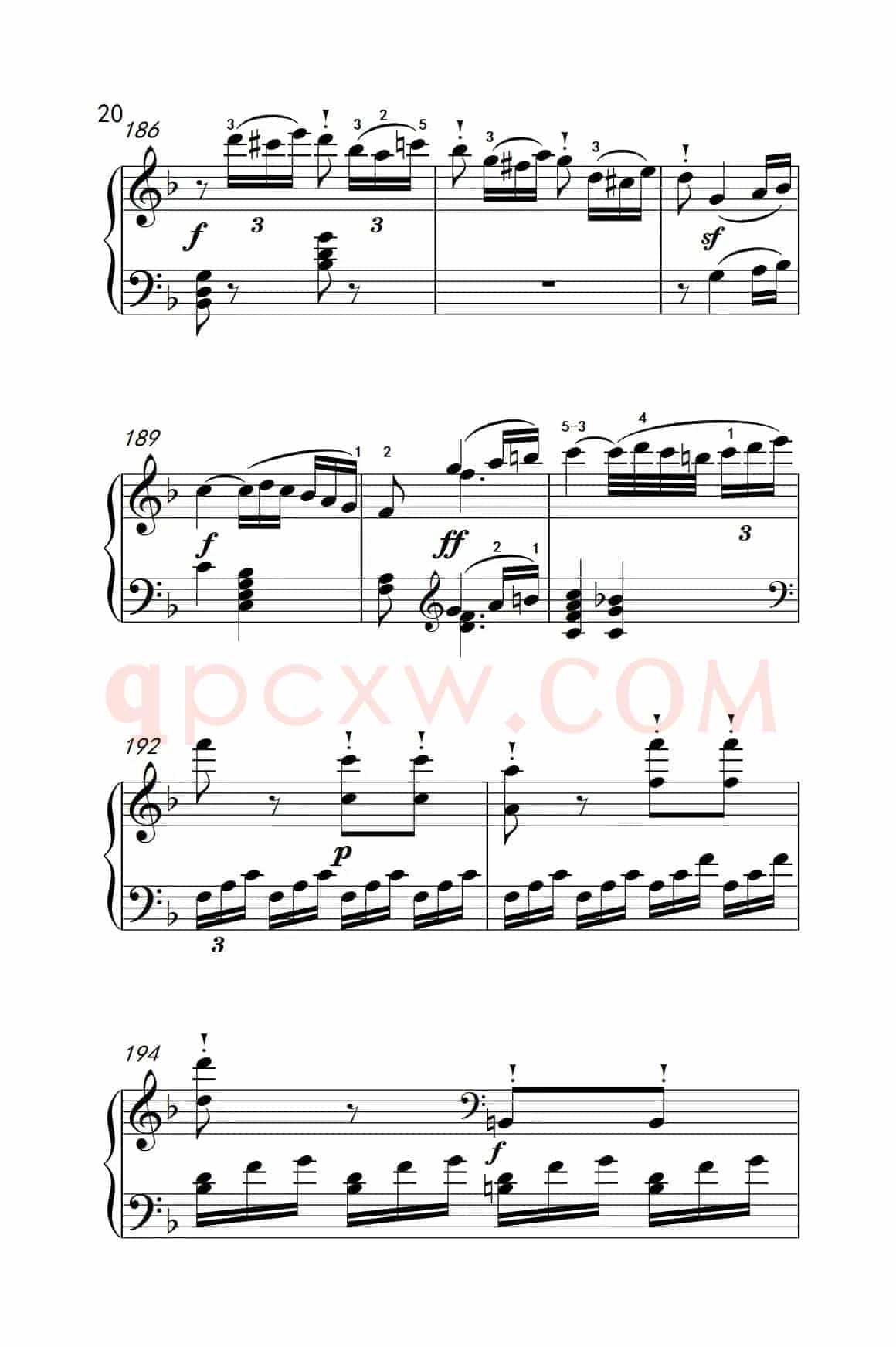 奏鸣曲 Opus 10 Nr.2 第一乐章（贝多芬奏鸣曲集 2）