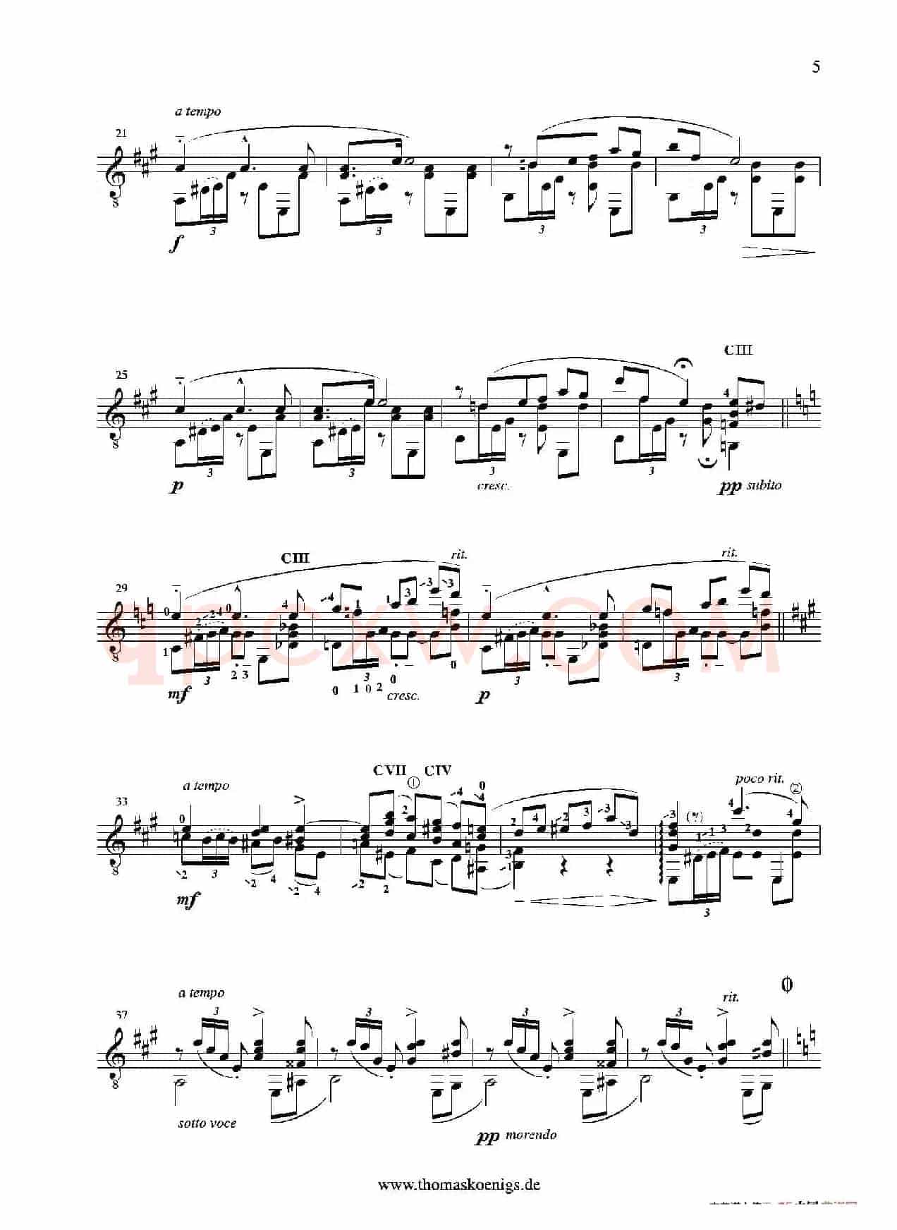 Serenata Espanola Op.181(Besser bekannt als Cadiz der Suite espanola op.47)(古典吉他)