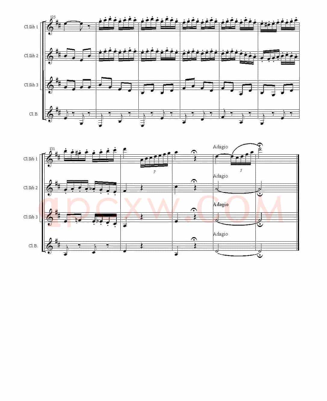 CZARDAS（查尔达斯）（单簧管四重奏）
