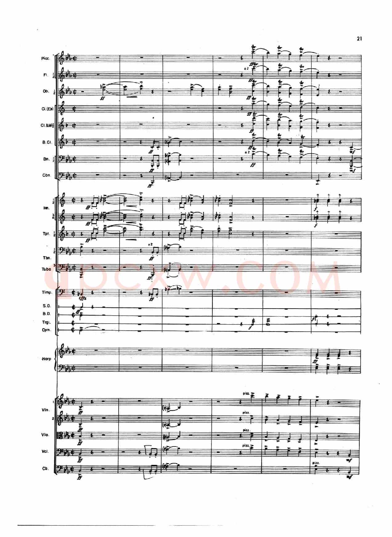 OVERTURE TO CANDIDE(《坎迪德》序曲)(交响乐总谱)