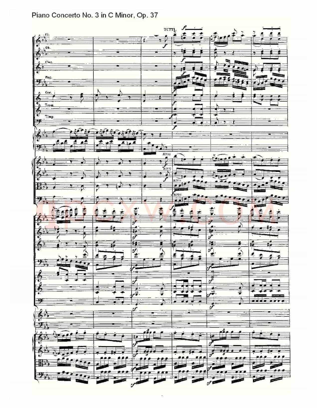 C小调钢琴第三协奏曲 Op.37 第三乐章