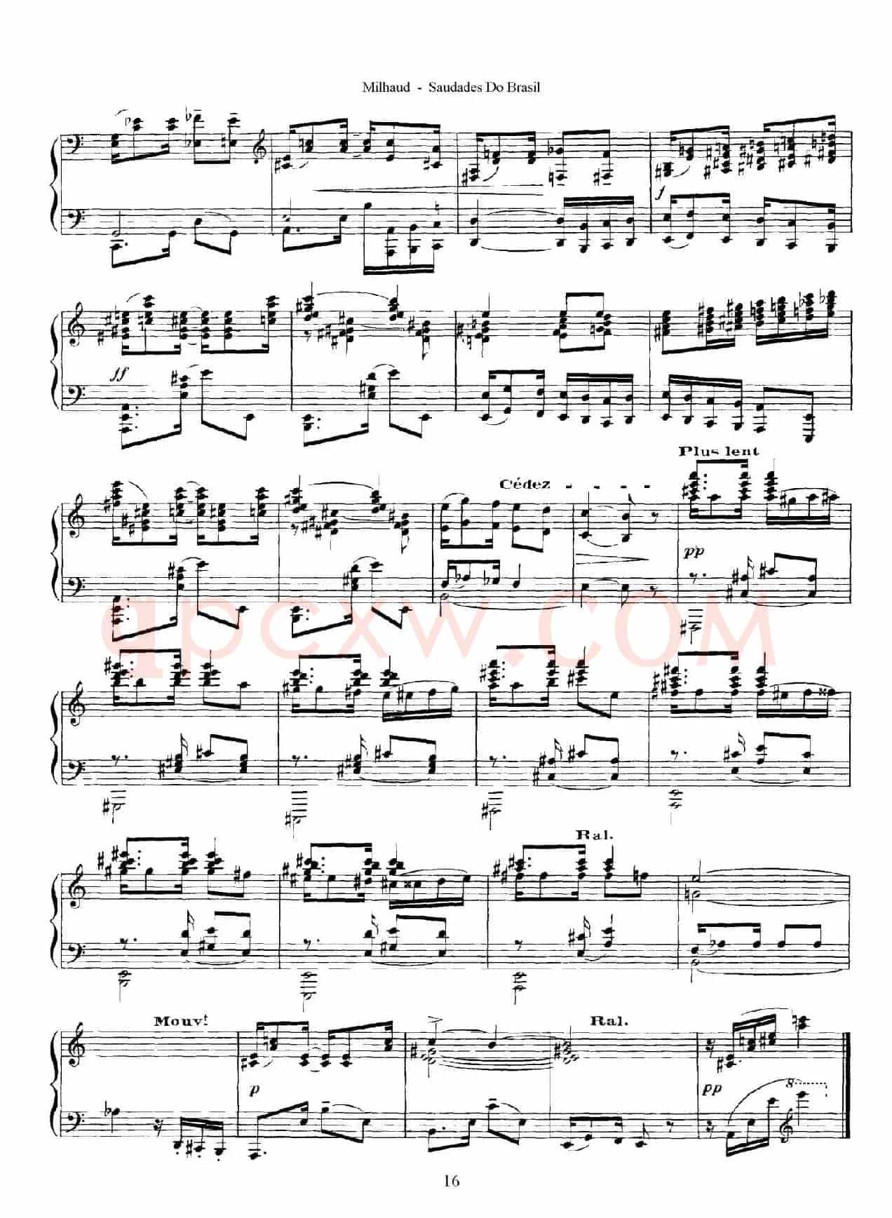 Saudados do Brasil Op.67（巴西回忆·Ⅷ）