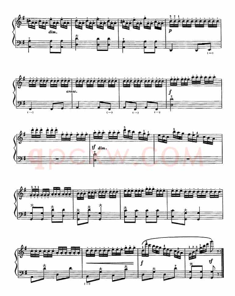 手风琴技术训练练习曲（5）