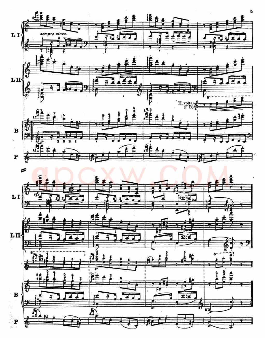 6首帕格尼尼大练习曲(Thema mit Variationen Etude Nr.6)