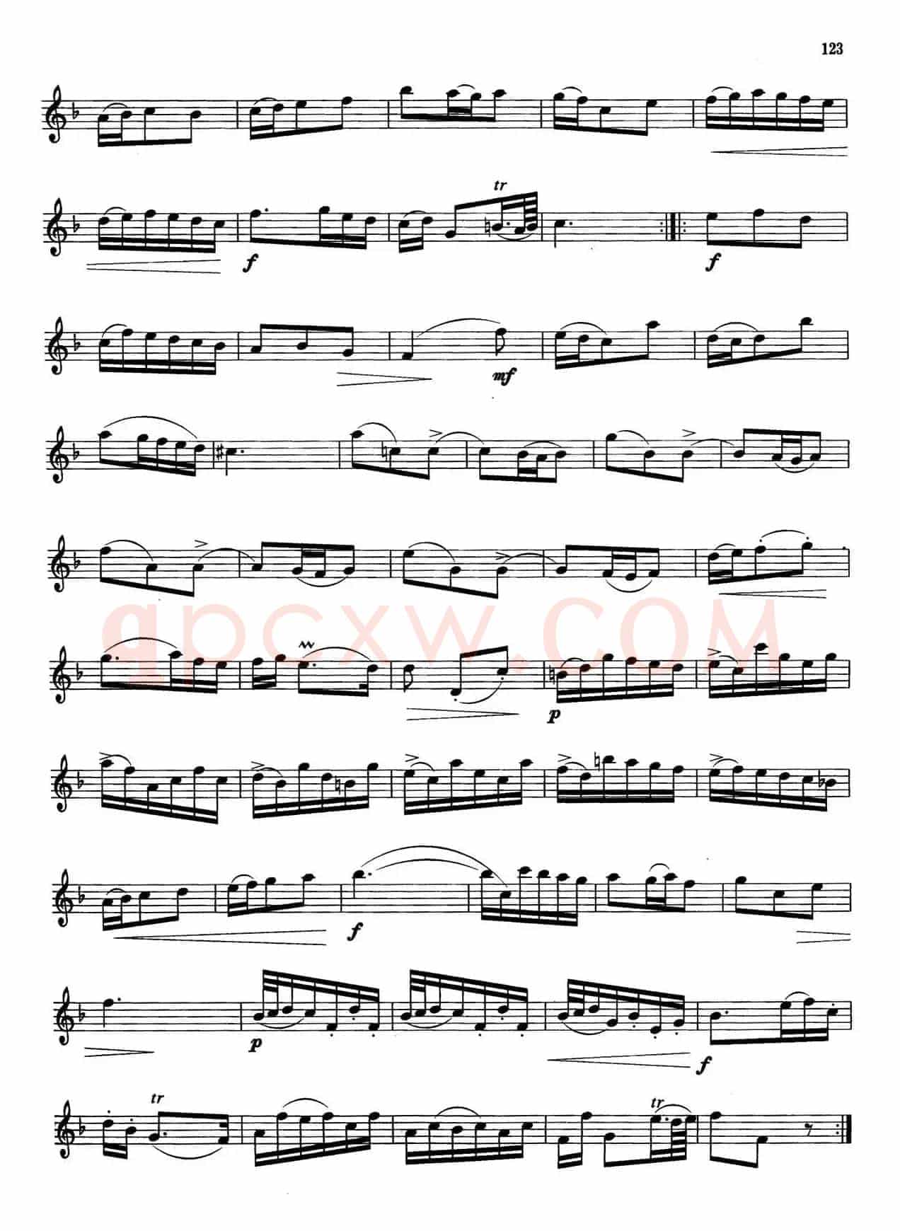 萨克斯管业余考级教程六级乐曲(6首)
