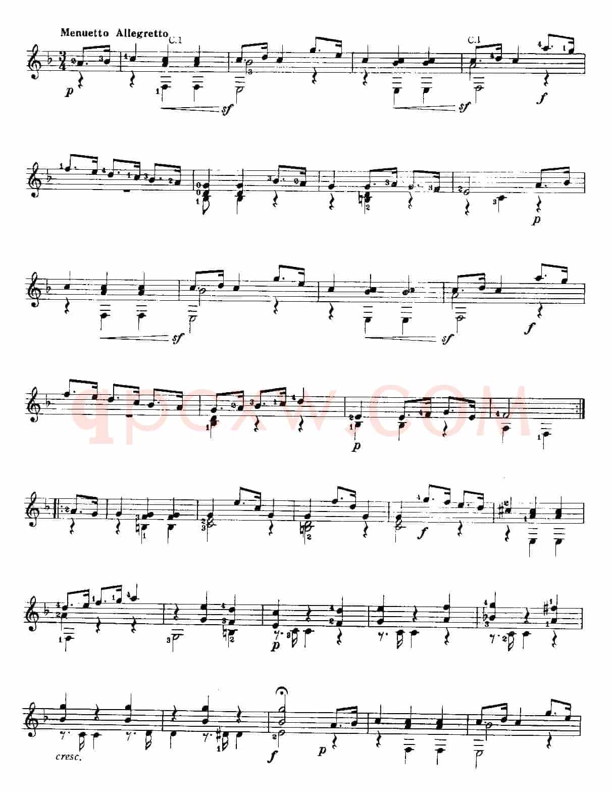 小奏鸣曲（古典吉他独奏）