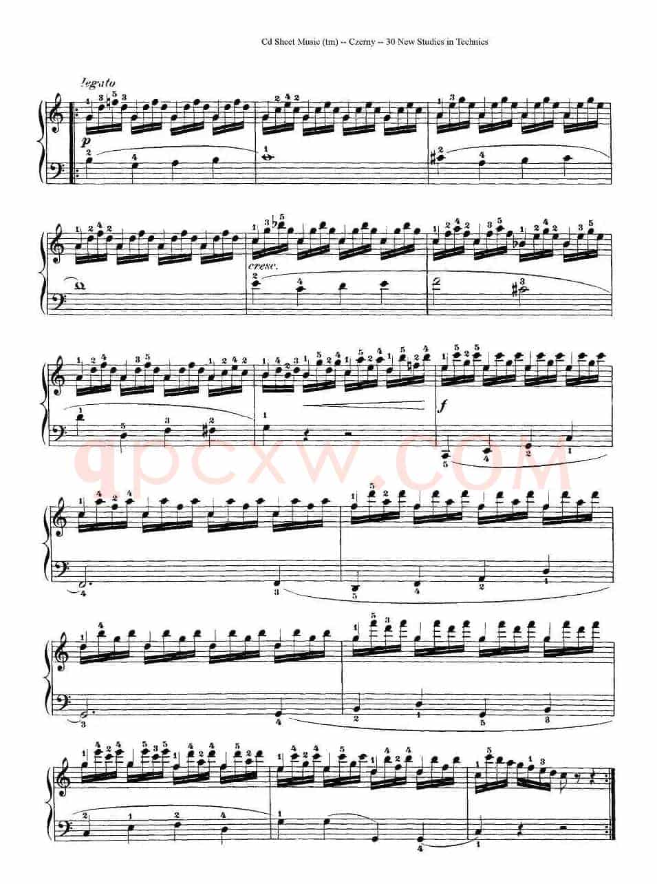 Czerny - 30 New Studies - 4（车尔尼Op849 - 30首练习曲）