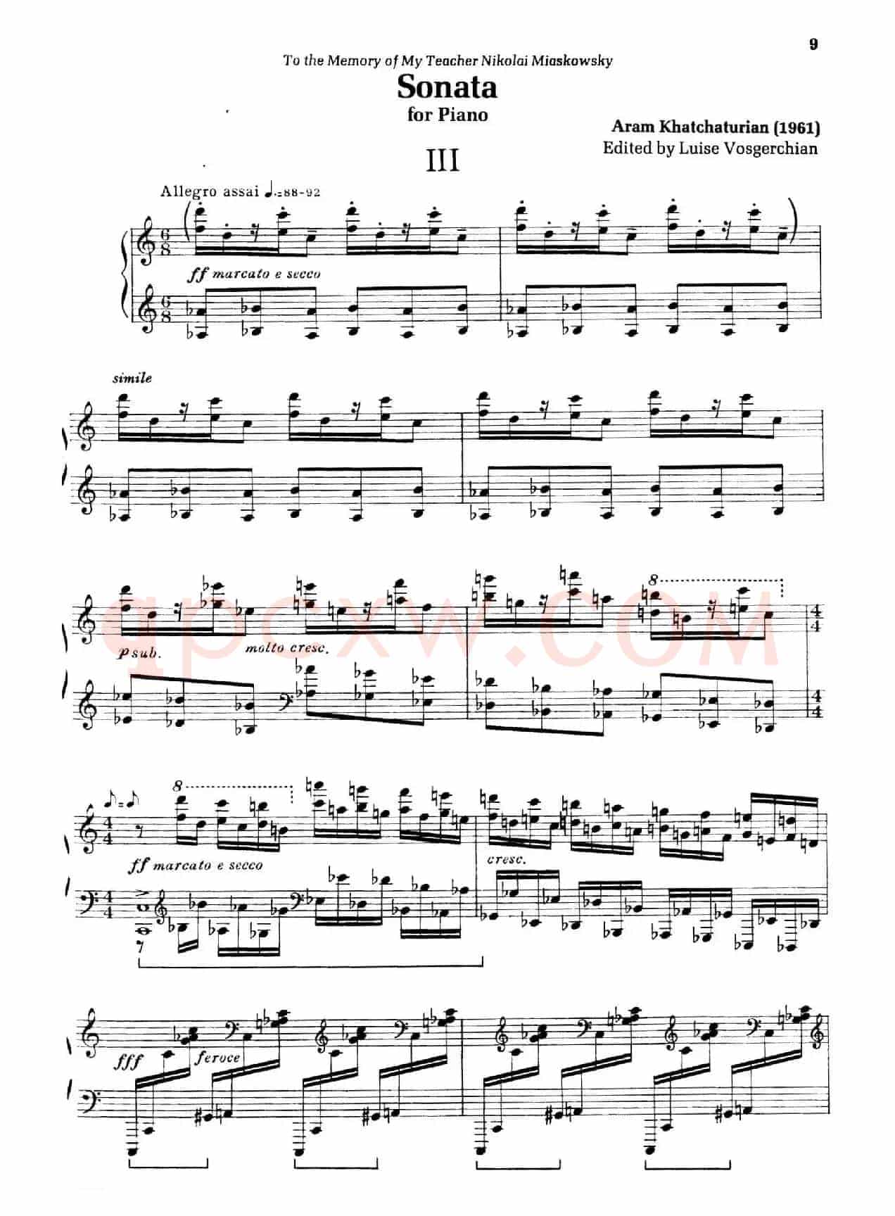 Piano Sonata in E-flat Major Op.95(降E大调钢琴奏鸣曲·Ⅲ)