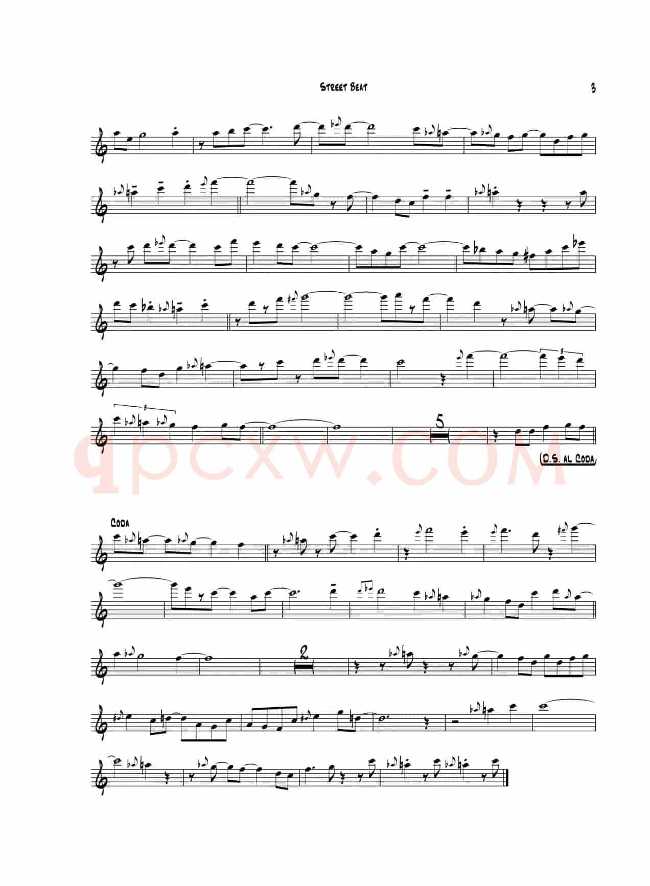 Street Beat（次中音萨克斯）