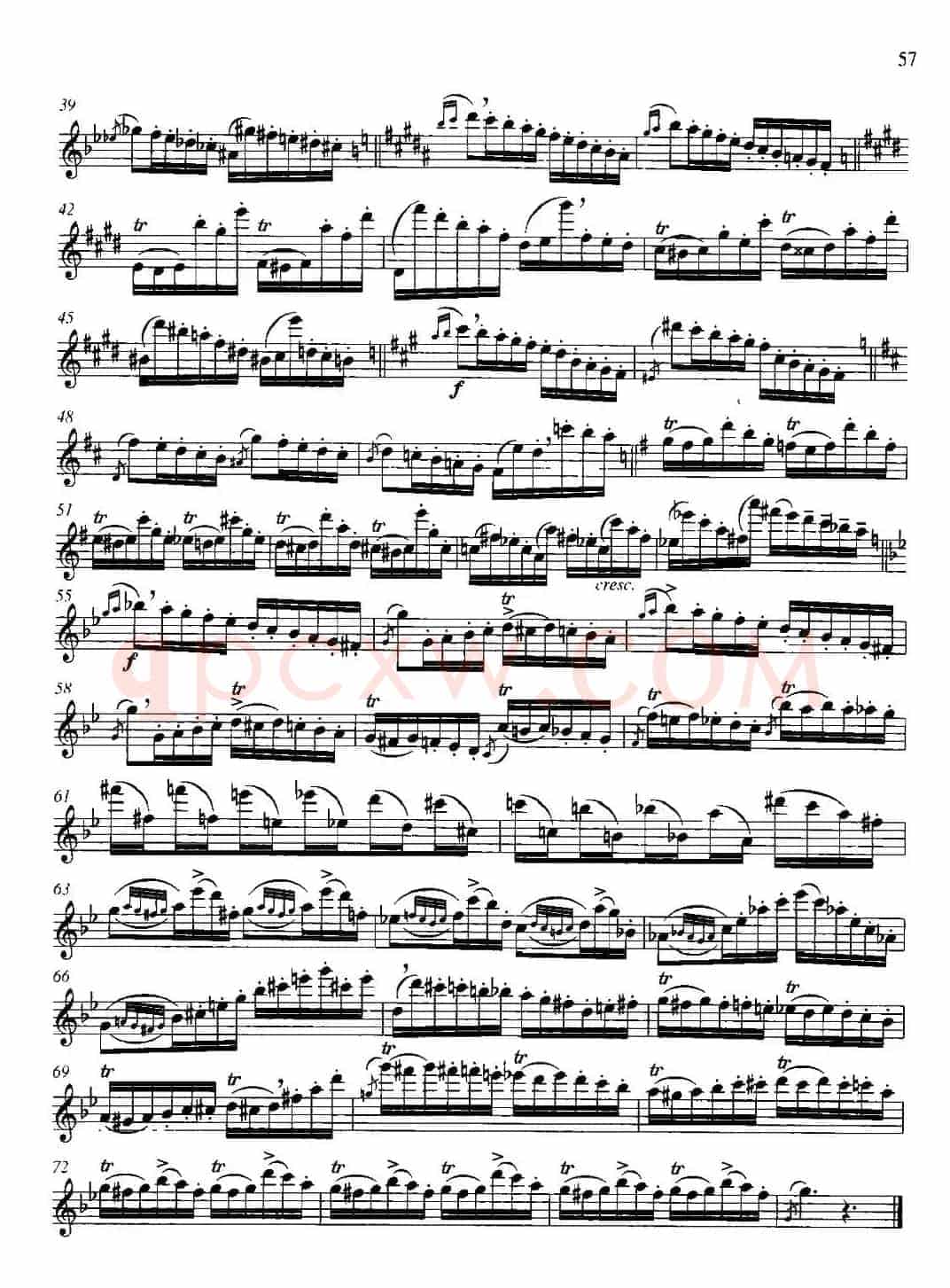 第二单元 中高级练习：装饰音吹奏练习（乐曲部分：随想曲第十号）