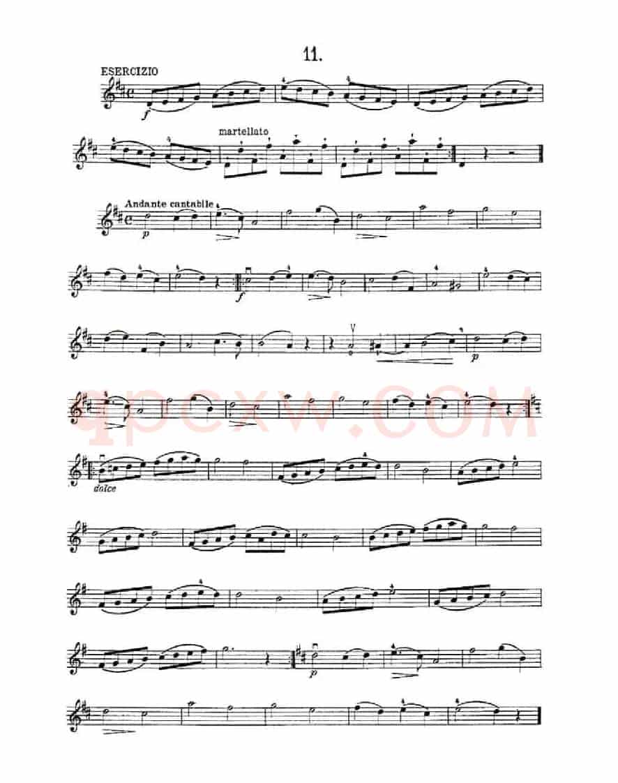 36 Studi Melodici E Facilissimi Op.48之11—20（36首容易旋律 作品.48）