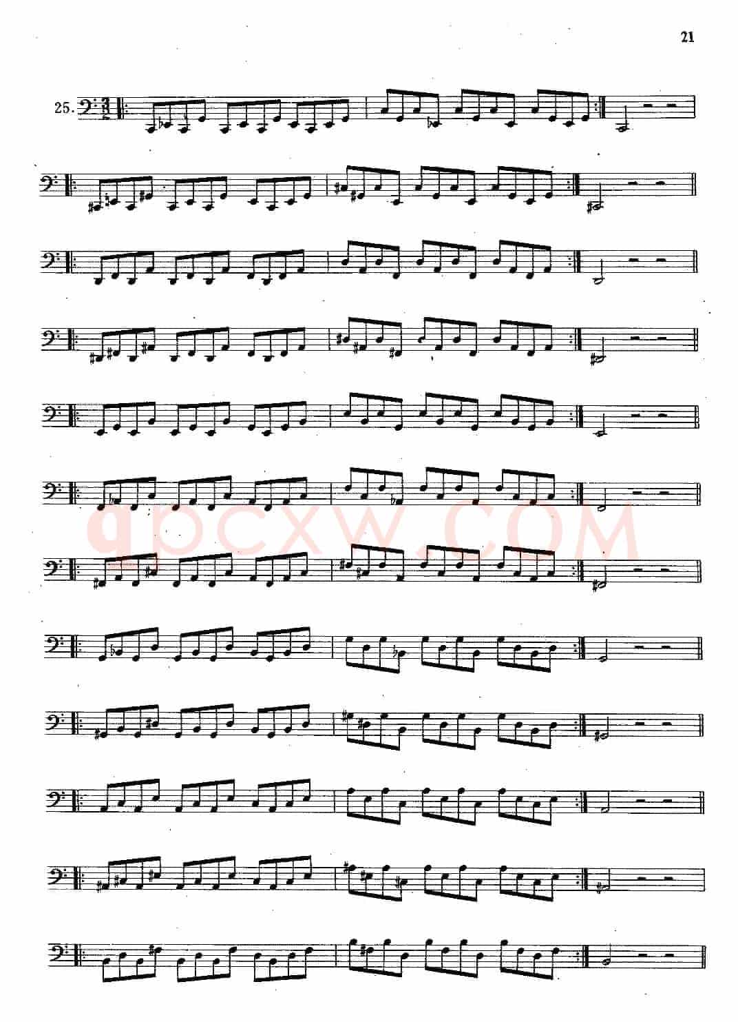 大管高级练习曲 第一部分 每日练习（21—33）