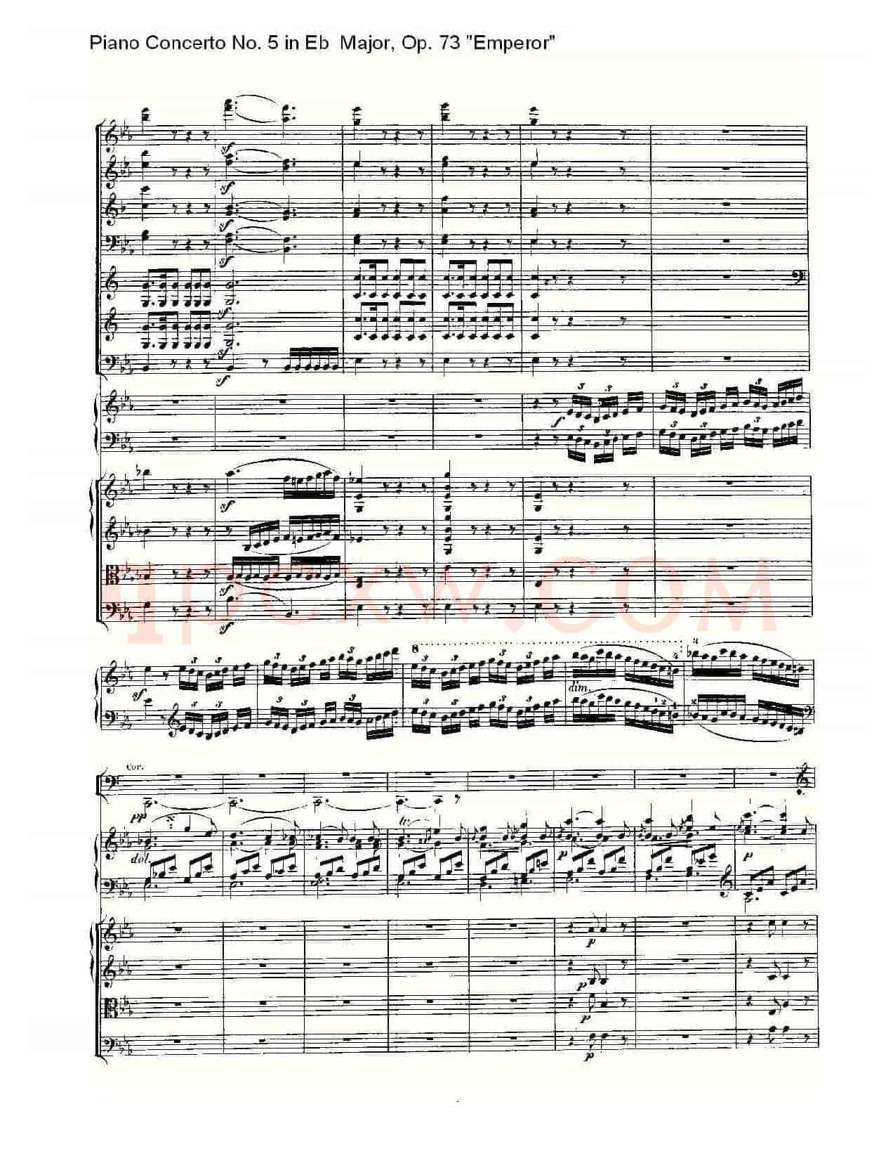 Eb大调钢琴第五协奏曲 Op.73“皇帝”第三乐章