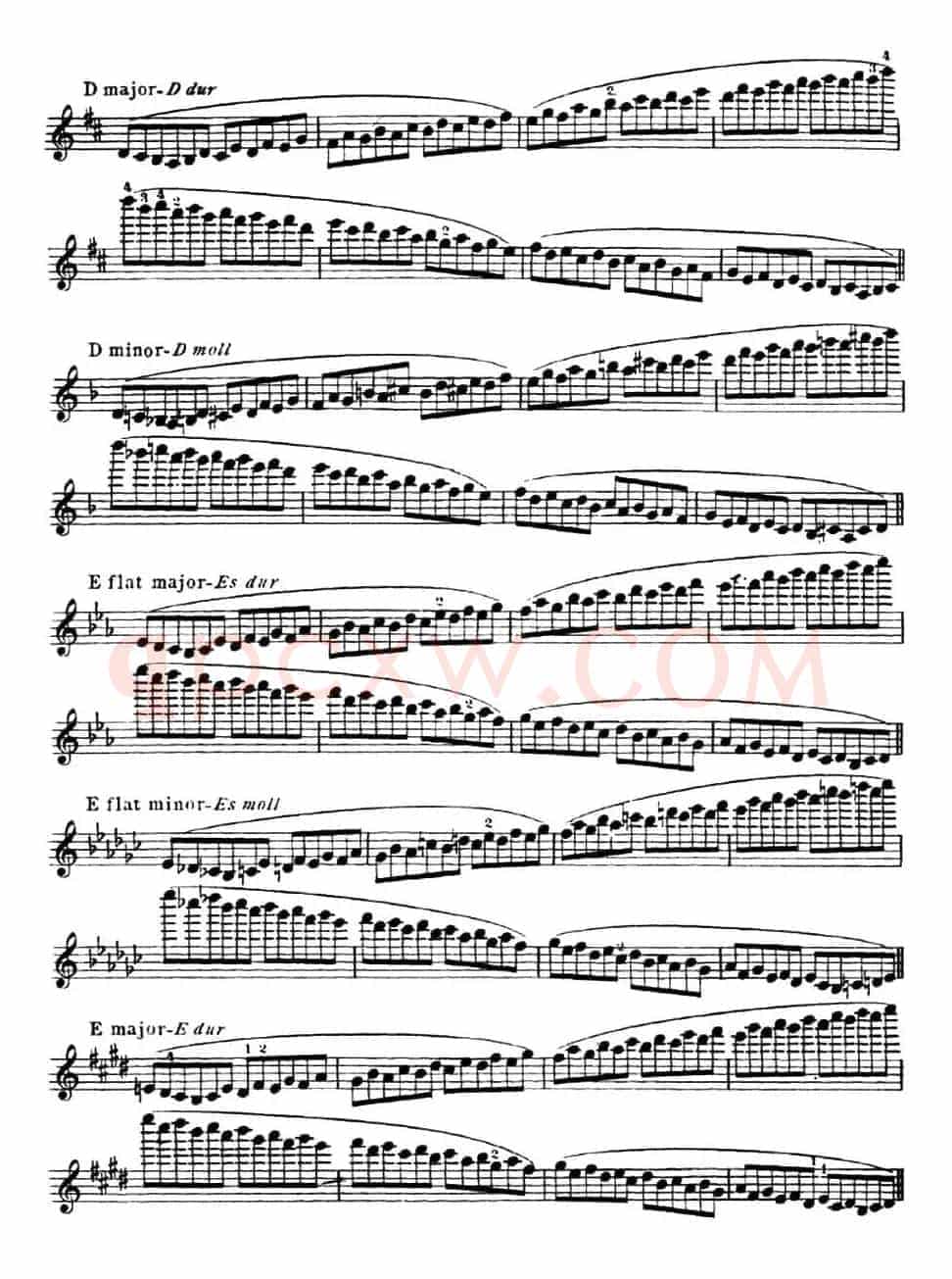 小提琴音阶练习·作品32（Scale Studie-E）