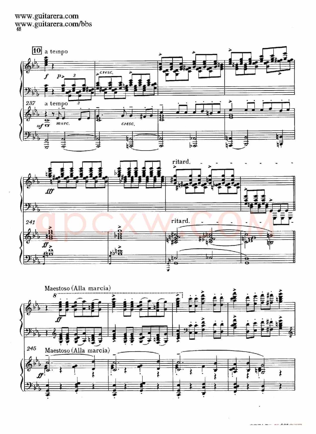 c小调第二钢琴协奏曲 Op.18(双钢琴·第一乐章)
