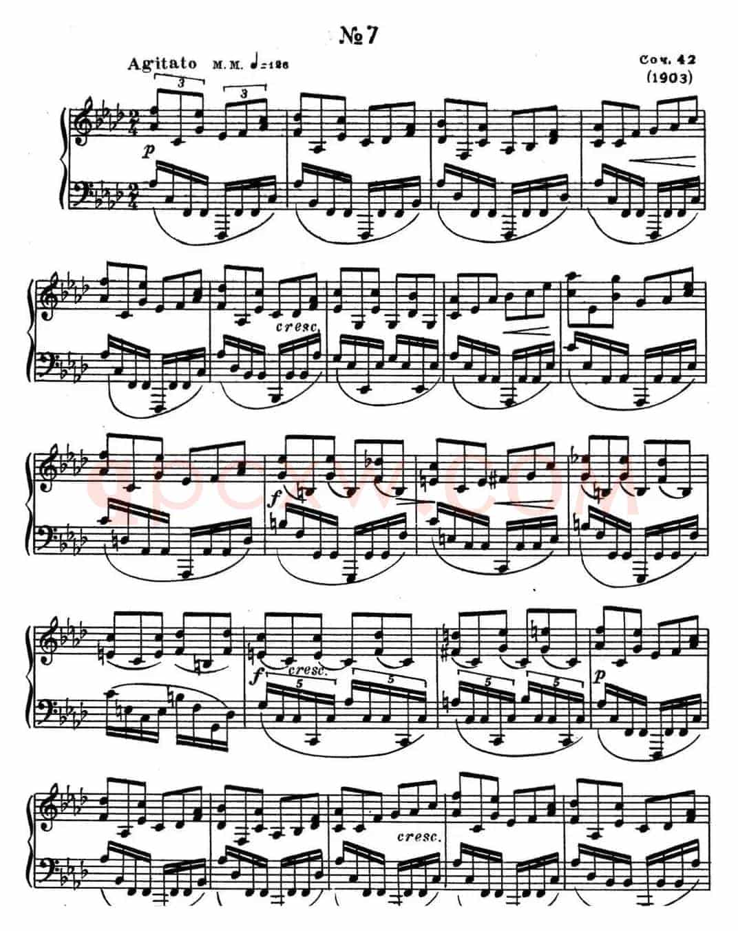 斯克里亚宾 钢琴练习曲 Op.42 No.7 Alexander Scriabin Etudes