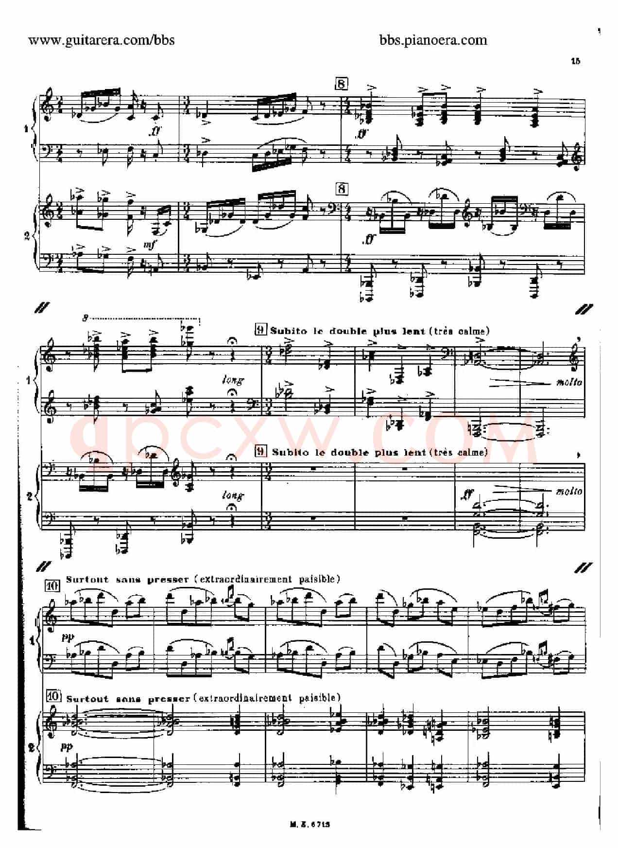 Sonata for Two Pianos(双钢琴奏鸣曲)