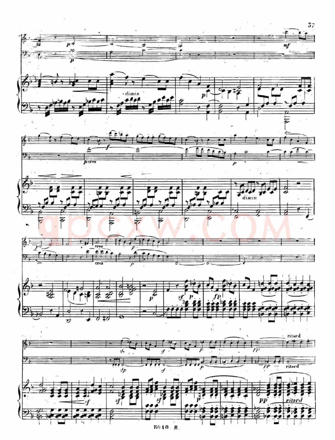 Piano Trio No.1 in d Minor Op.49(d小调第一钢琴三重奏·第四乐章)