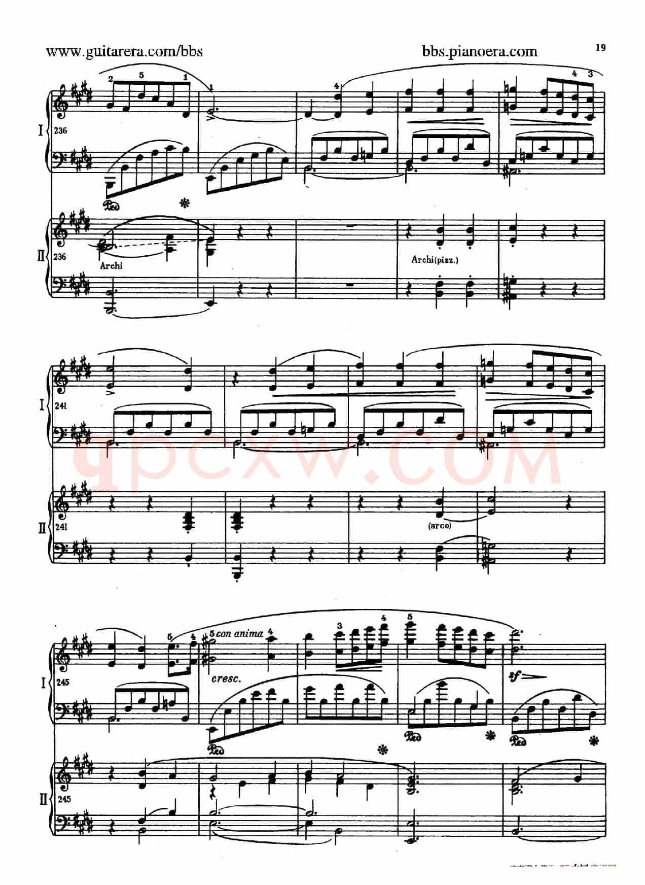 e小调第一钢琴协奏曲 Op.11(双钢琴版·第一乐章)