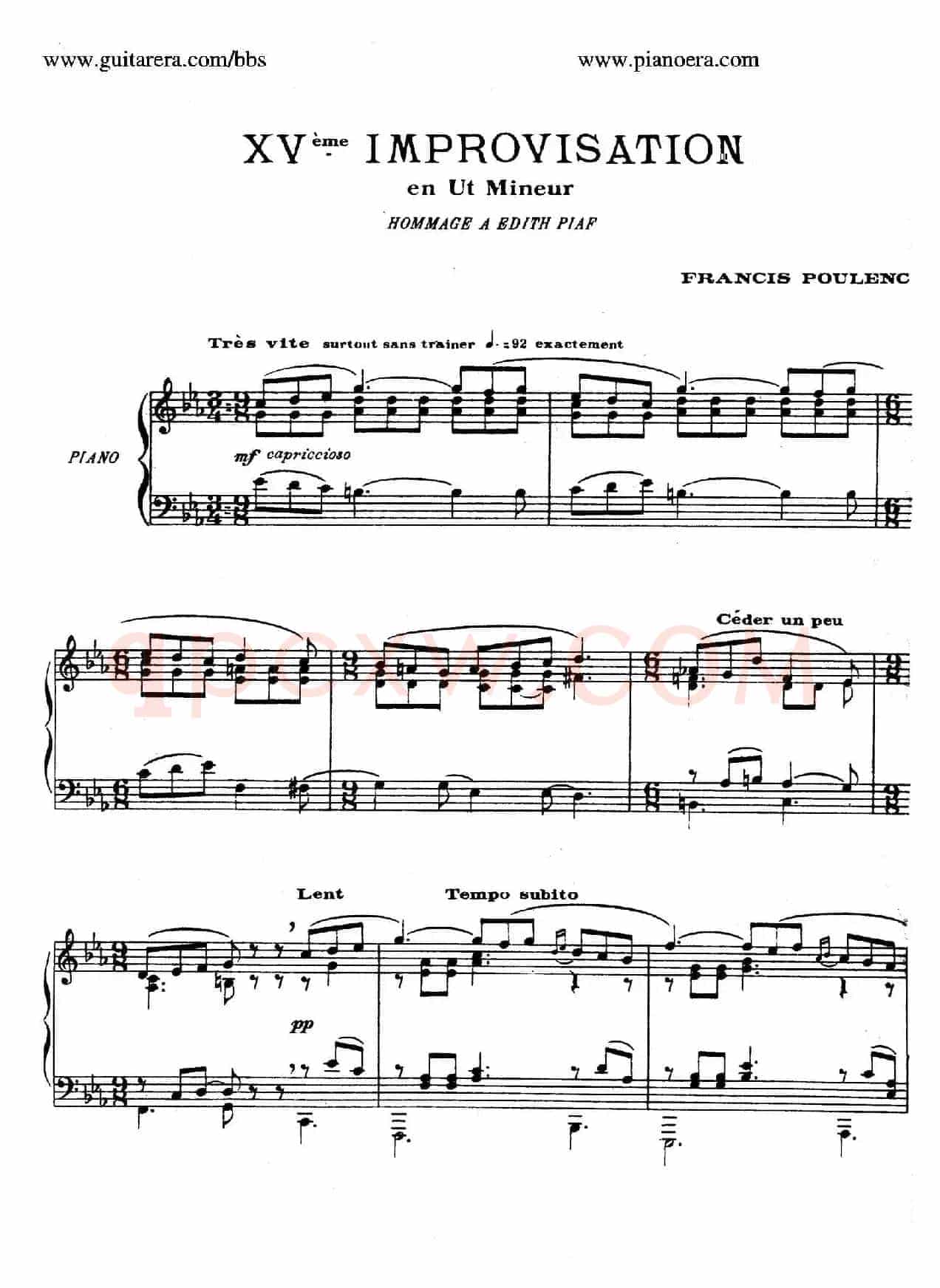 15 Improvisations(15首即兴曲·XV)