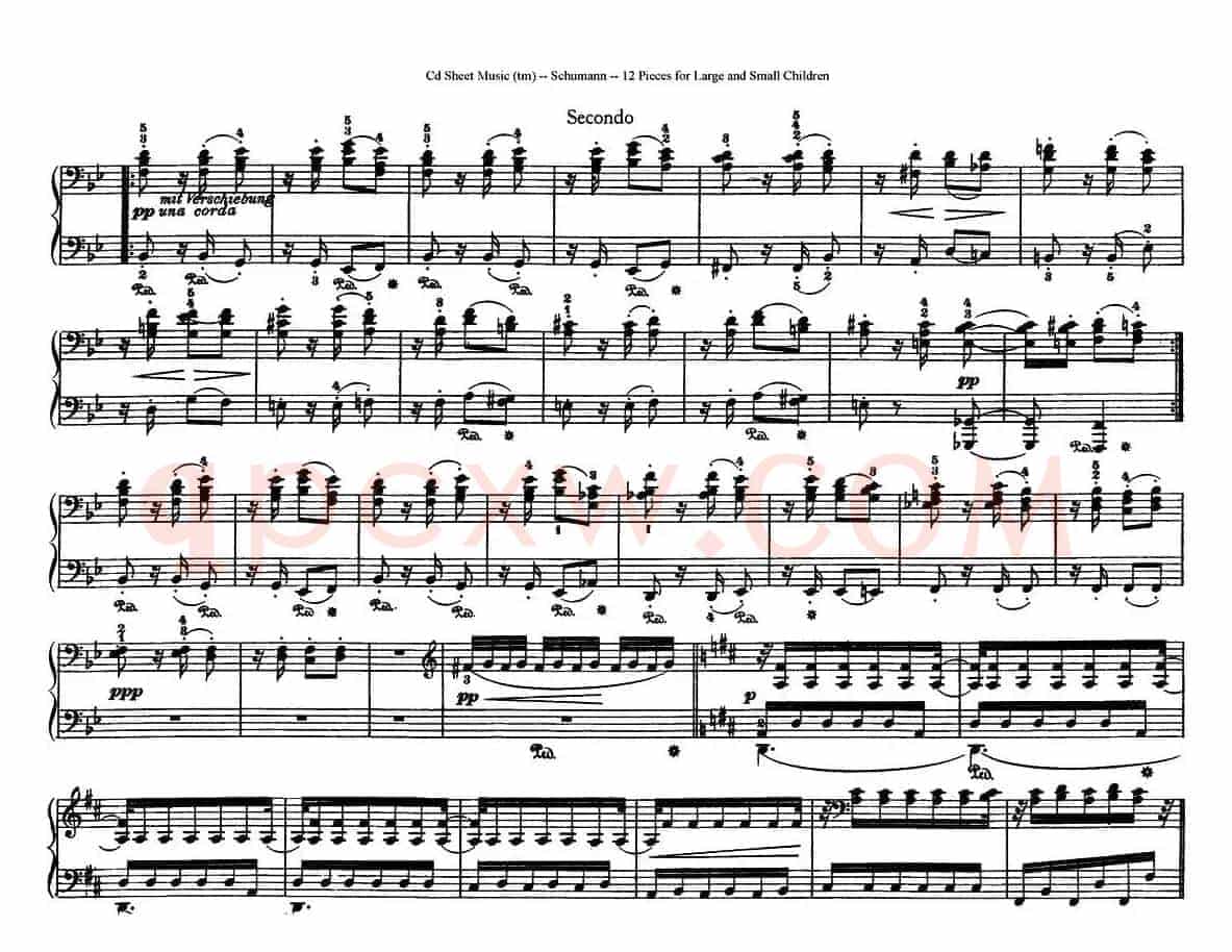 12首为孩子们而作的四手联弹曲 Op.85（四手联弹）（9）