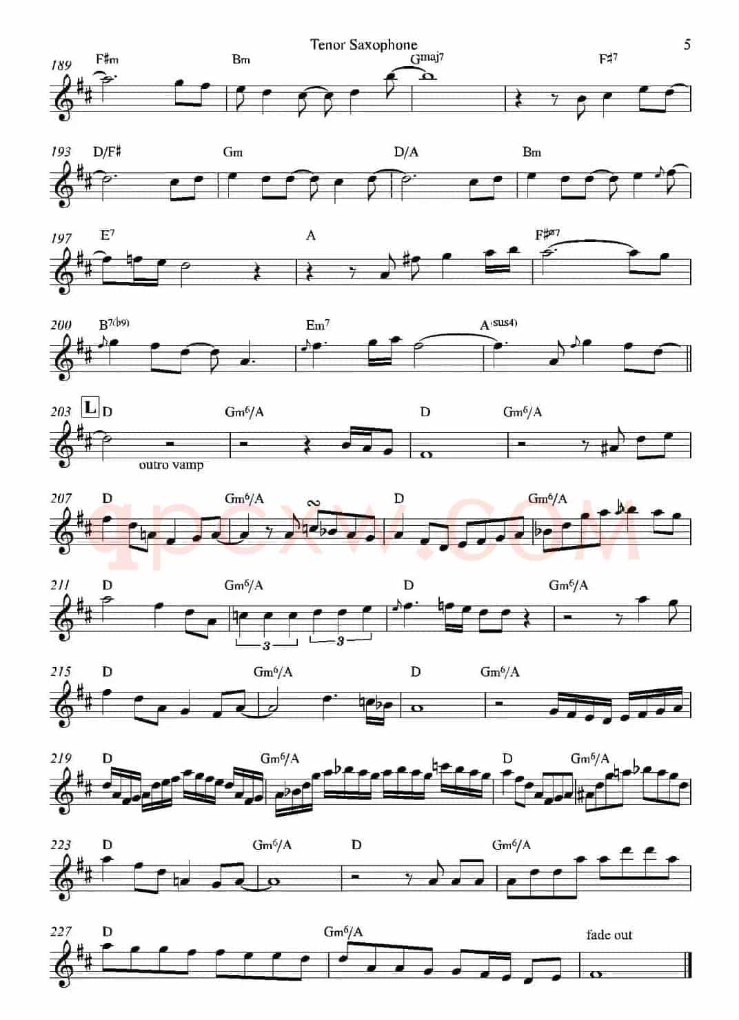 Bossa Real（次中音萨克斯）