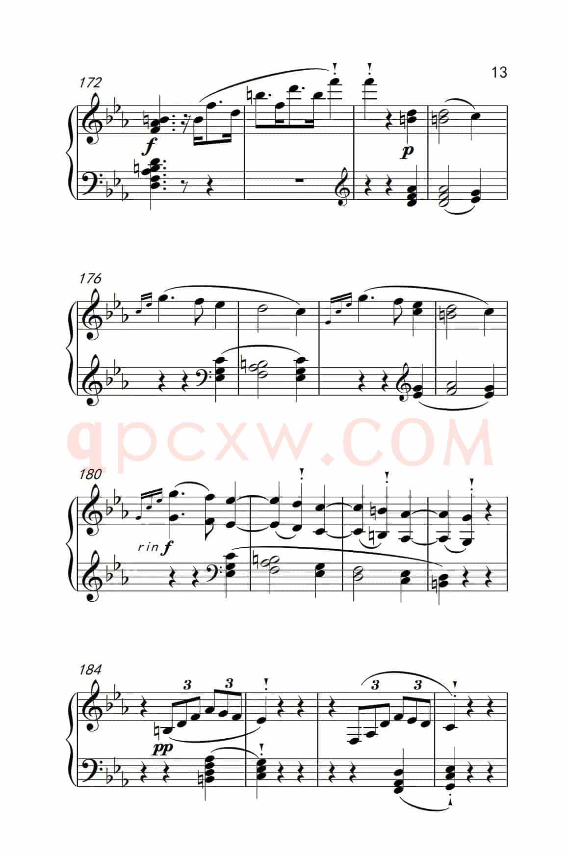 奏鸣曲 Opus 10 Nr.1 第一乐章（贝多芬奏鸣曲集 2）