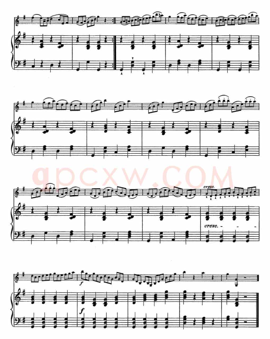 25首小提琴曲合集:Air with Variation.(小提琴+钢琴伴奏)