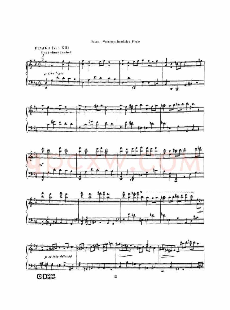 Variations, Interlude & Finale on theme de Rameau(拉摩主题变奏曲、间奏曲和终曲·第二部分)