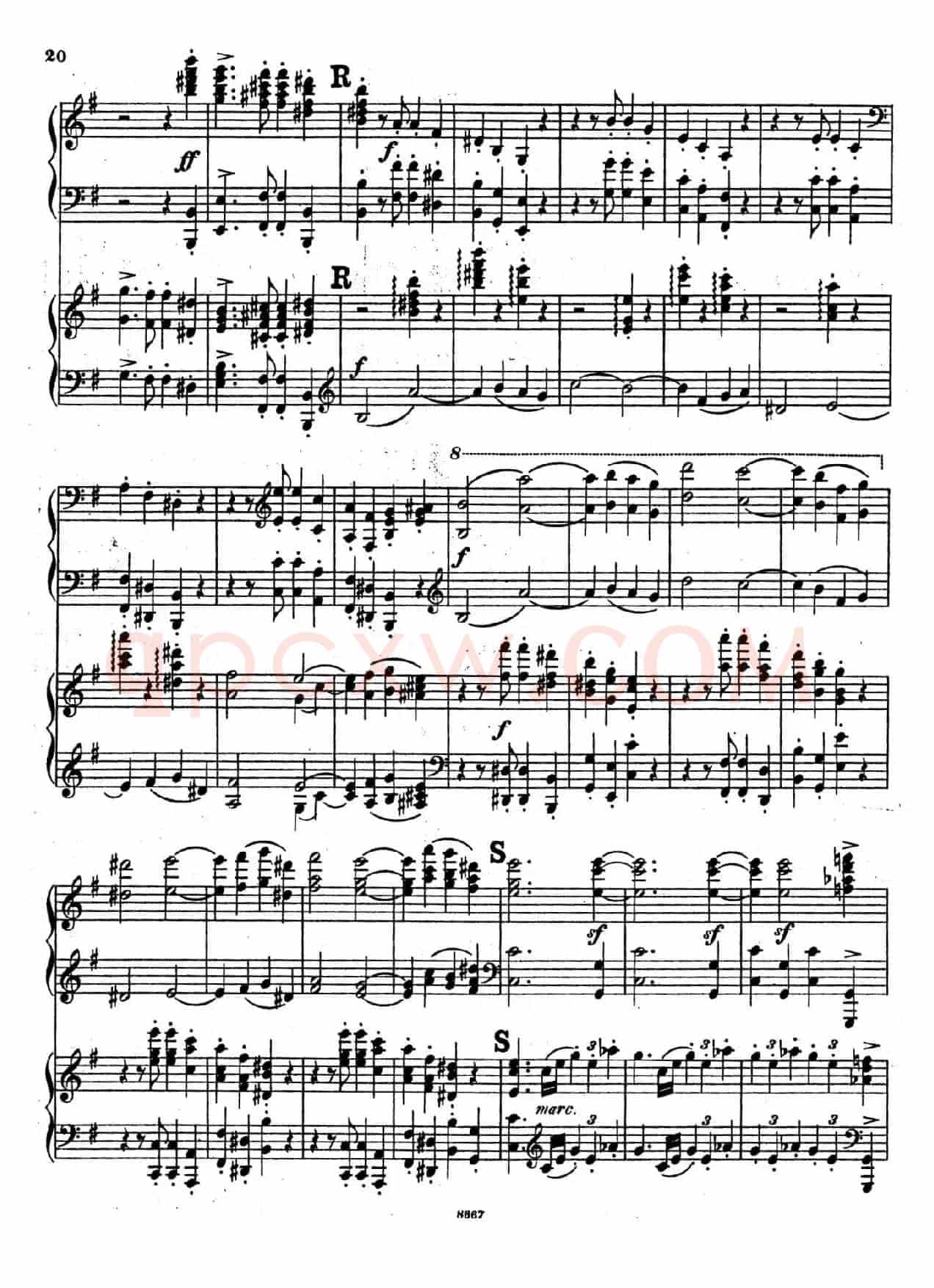 Symphony No.4 in e Minor Op.98(e小调第四交响曲·双钢琴)