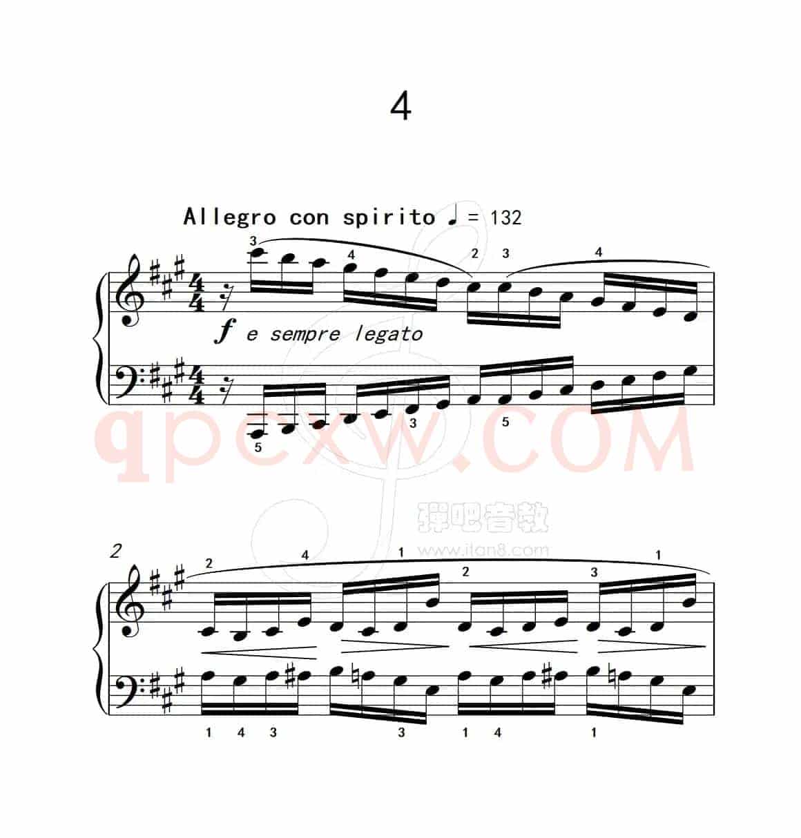 练习曲 4（克拉莫钢琴练习曲60首）