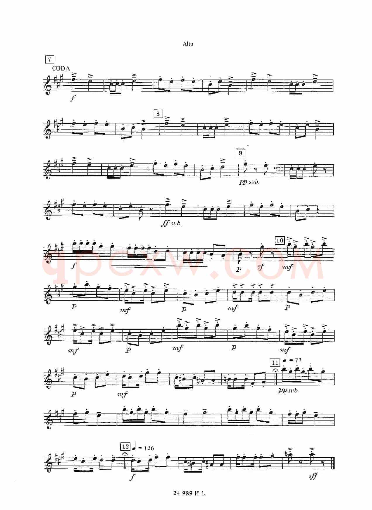 Chinese Rag （四重奏总谱+分谱）