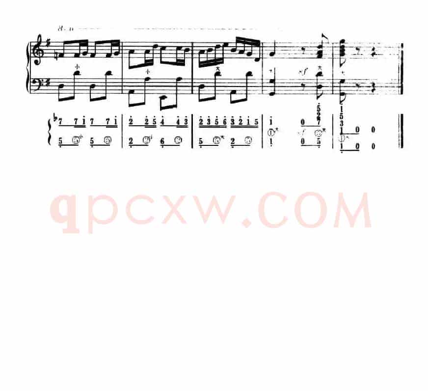 喜洋洋（五线谱+简谱）