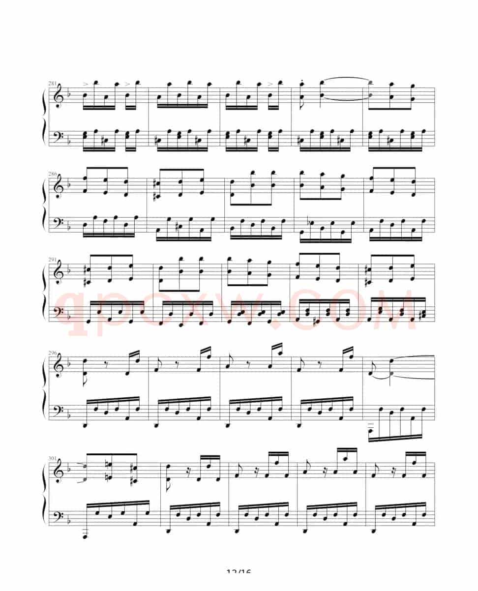 暴风雨（Beethoven's Sonata NO.17 Mov.3 ）