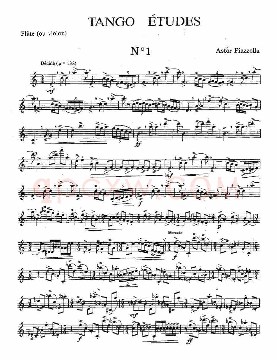 Tango Etudes 之一