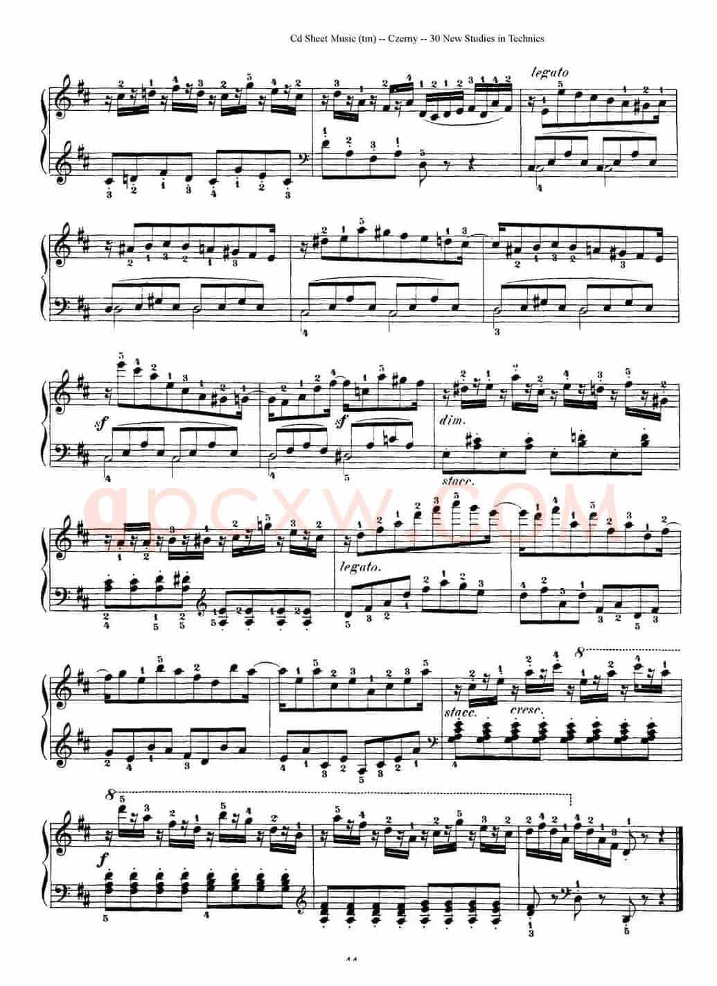 Czerny - 30 New Studies - 24（车尔尼Op849 - 30首练习曲）