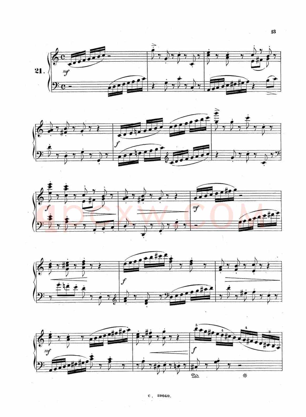 36 Etudes Rhythmiques et Melodiques Op.105（36首节奏与旋律练习曲 20—25）