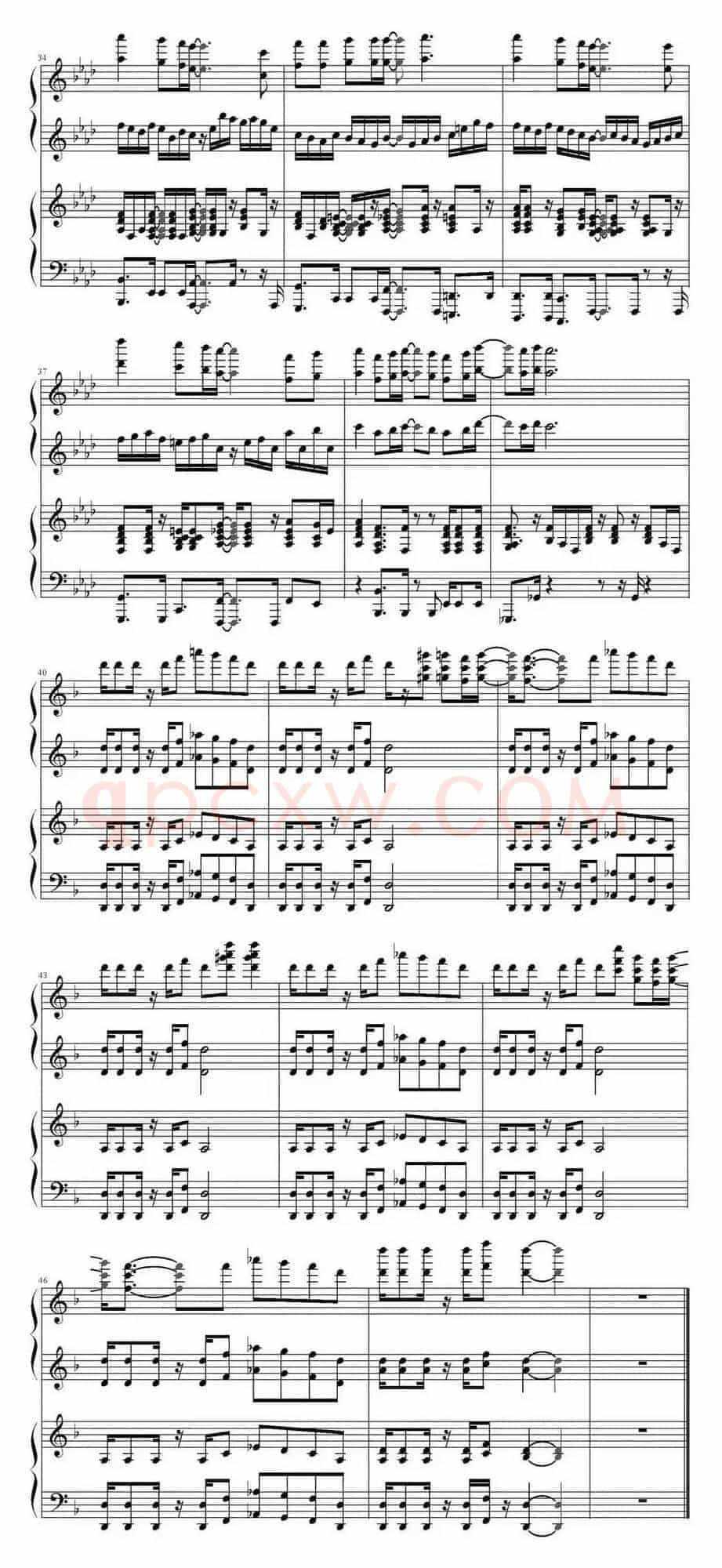 Share The World（海贼王主题曲、四手演奏版）