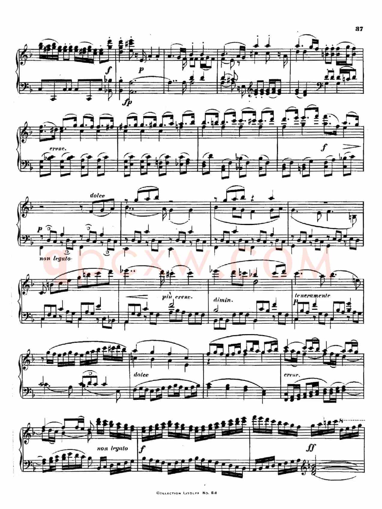 String Quartet No.15 in a Minor Op.132(a小调第十五弦乐四重奏·钢琴独奏版)