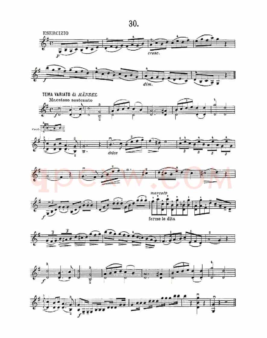 36 Studi Melodici E Facilissimi Op.48之21—30（36首容易旋律 作品.48）