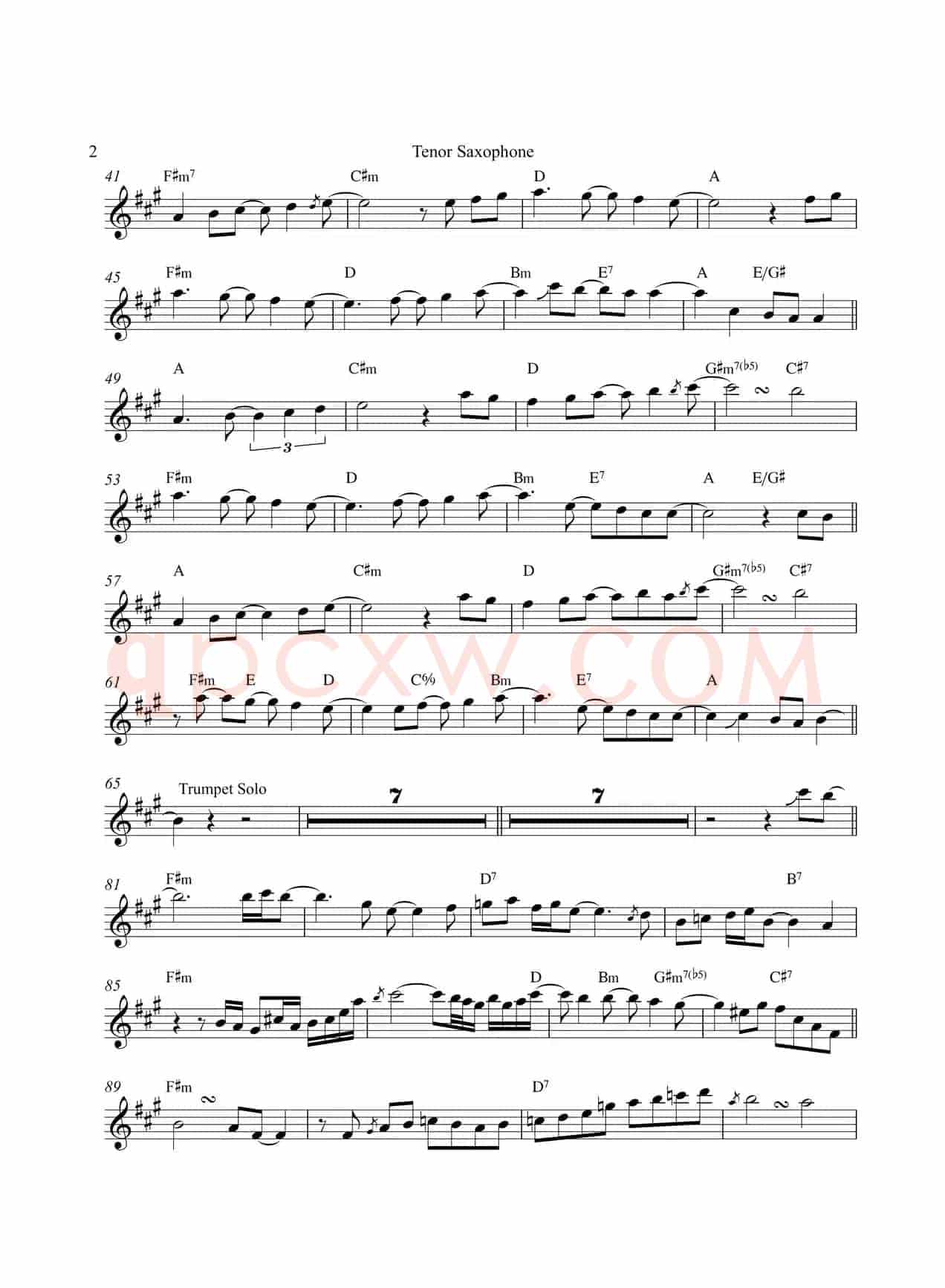 The First Noel（次中音萨克斯）