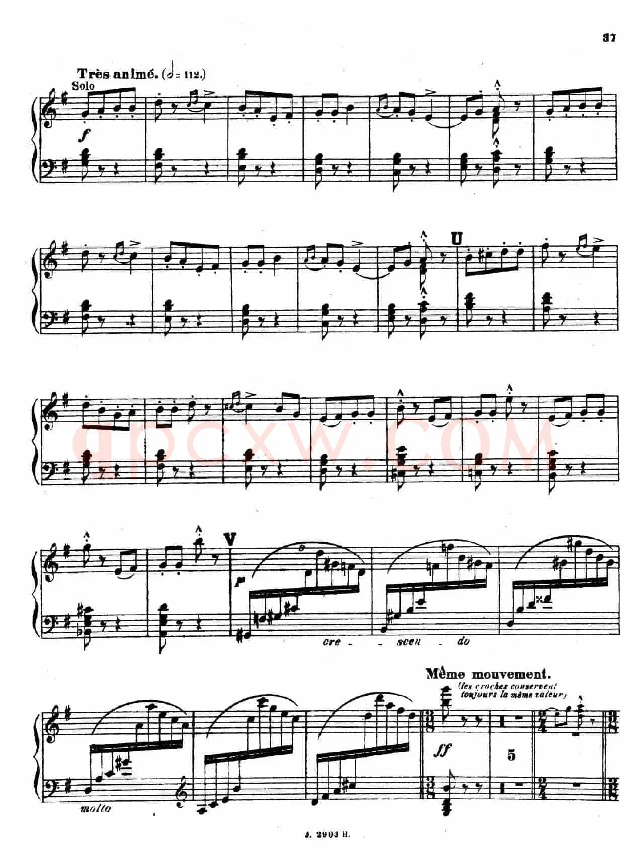 Symphony on a French Mountain Air Op.25(法国山歌交响曲·钢琴独奏·Ⅲ)