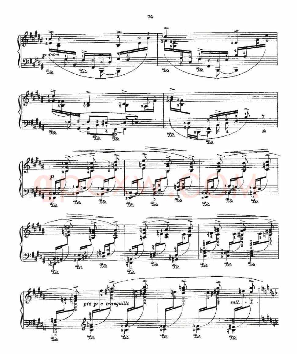肖邦《练习曲》Fr.Chopin Op.25 No3-2