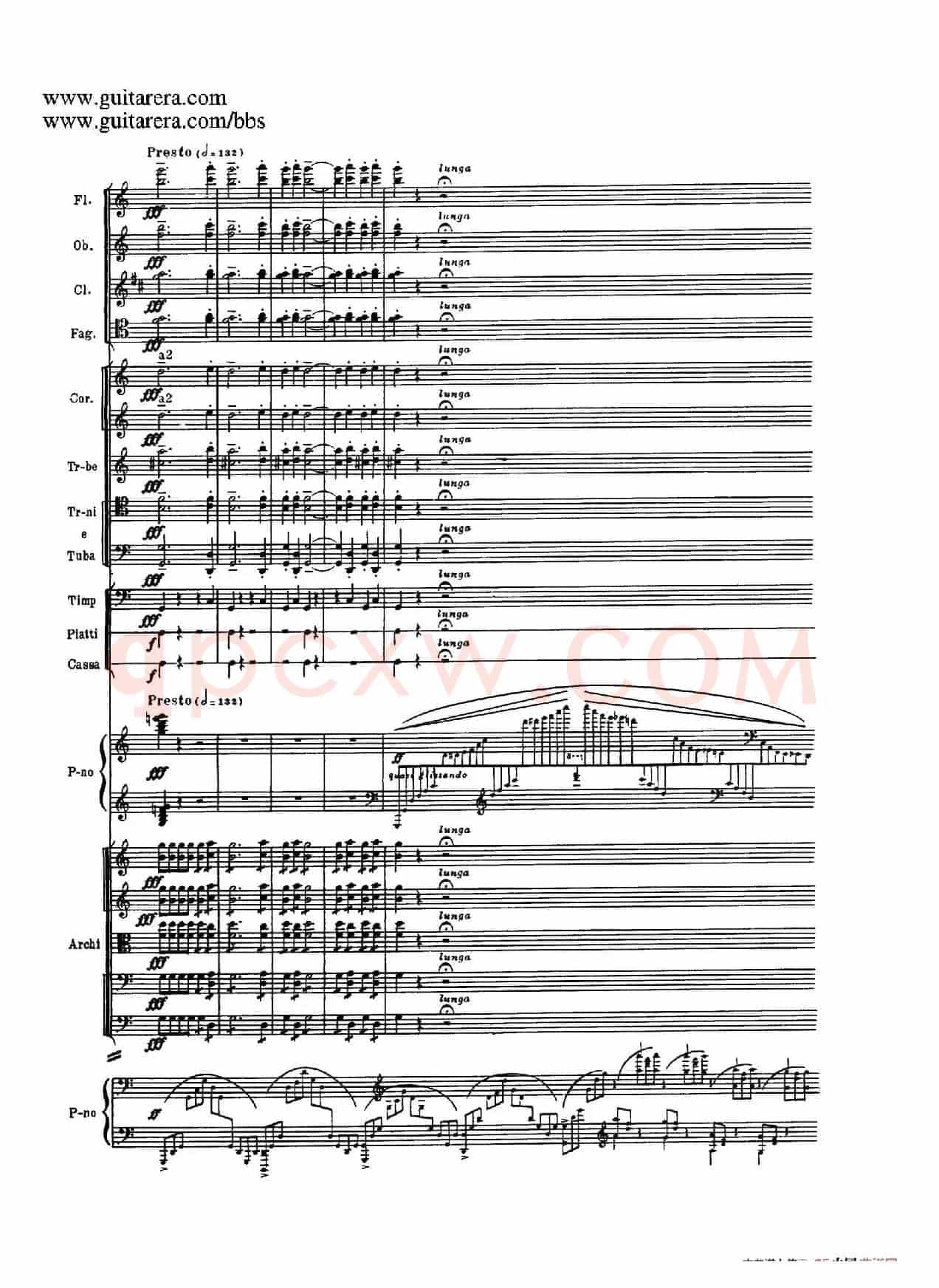 c小调第二钢琴协奏曲 Op.18（第三乐章总谱P25——37）