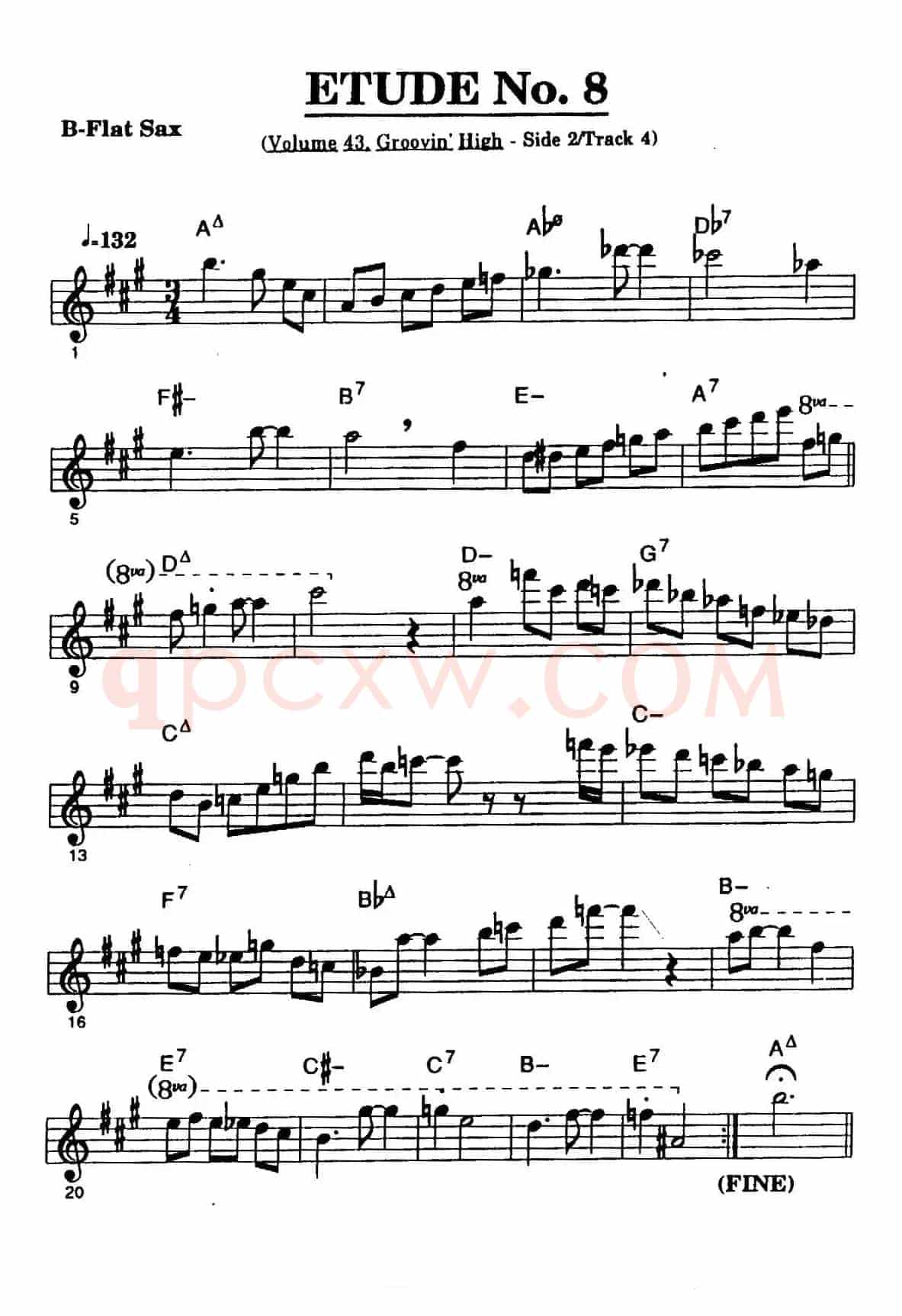 ETUDE No.8（高音萨克斯超吹练习曲）