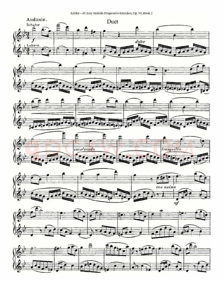 柯勒练习曲作品93号（二）