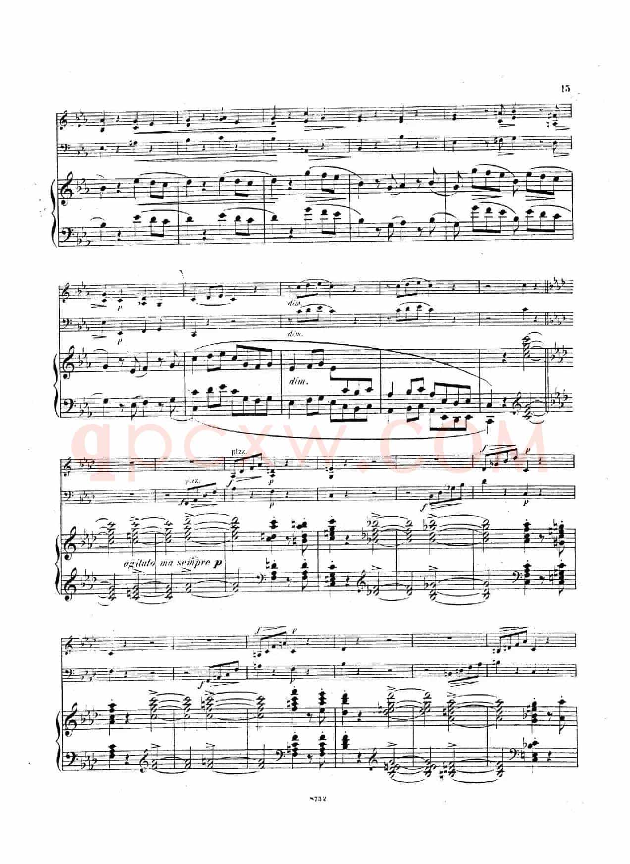 Piano Trio No.3 in c Minor Op.101(c小调第三钢琴三重奏)