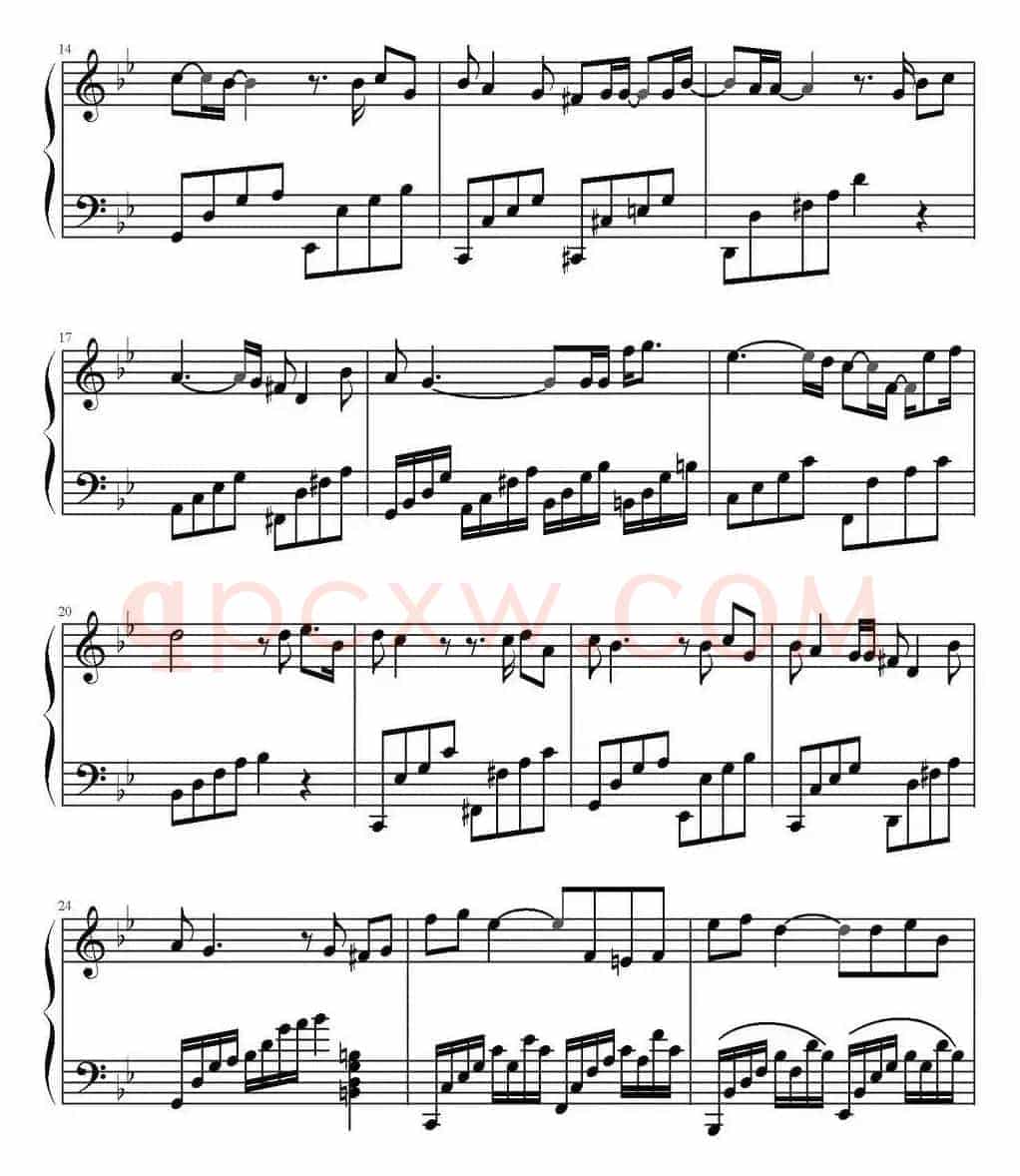 是否爱过我（电视剧《像雾像雨又像风》主题曲、弹琴吧制谱版）