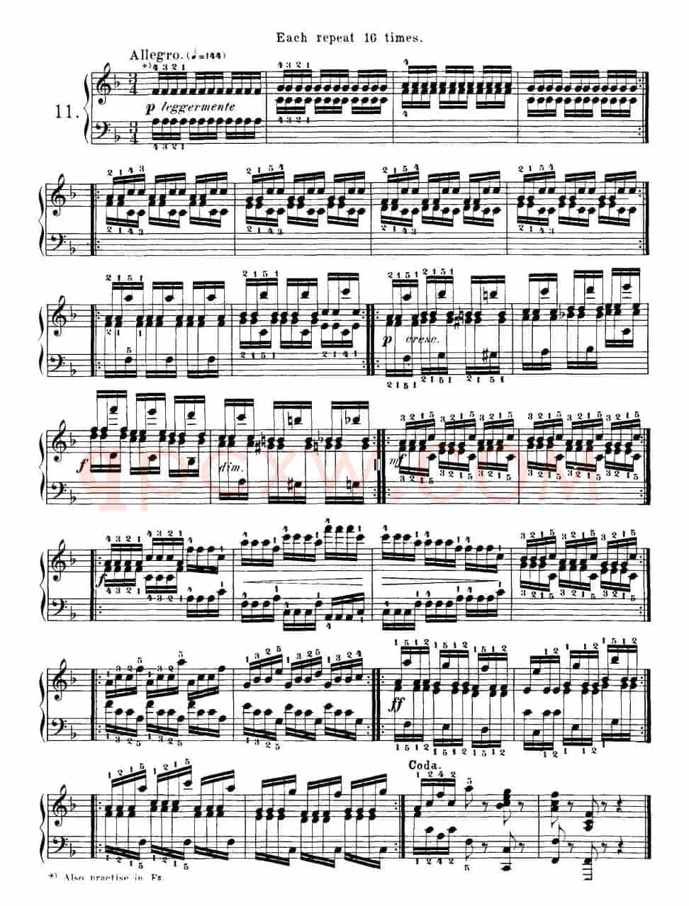 Czerny - 40 Daily Exerci Op.337（11—15）（40首日常训练曲）